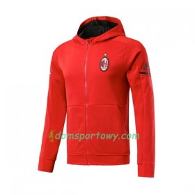 AC Milan Kurtka Treningowa Kapturem 2017-18 Czerwony